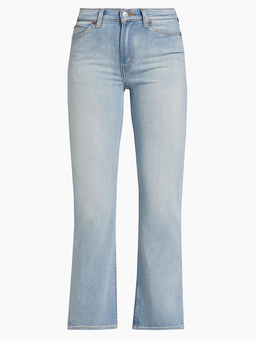 NWT 🌟RE/DONE🌟  70’s CROP BOOT HIGH RISE STRETCH JEANS LIGHT WASH CIELITO SZ 25